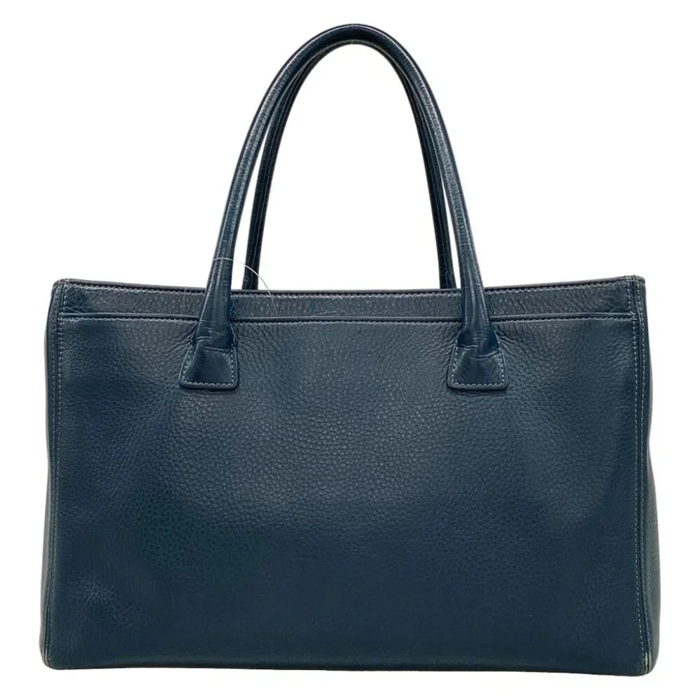 CHANEL Executive Tote Line - Blue Grained Calf Leather Tote Bag - Picture 2 of 14